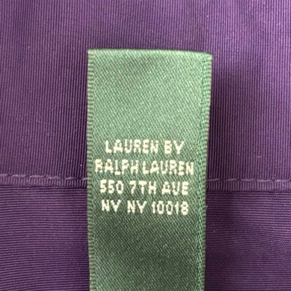 Lauren Ralph Lauren LRL Womens Double Breasted Pea Coat Purple XL‎ Rain Classic - Picture 6 of 13